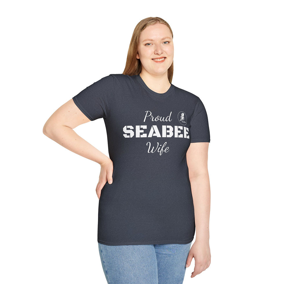 Thumbnail: Proud SEABEE Wife Softstyle T-Shirt