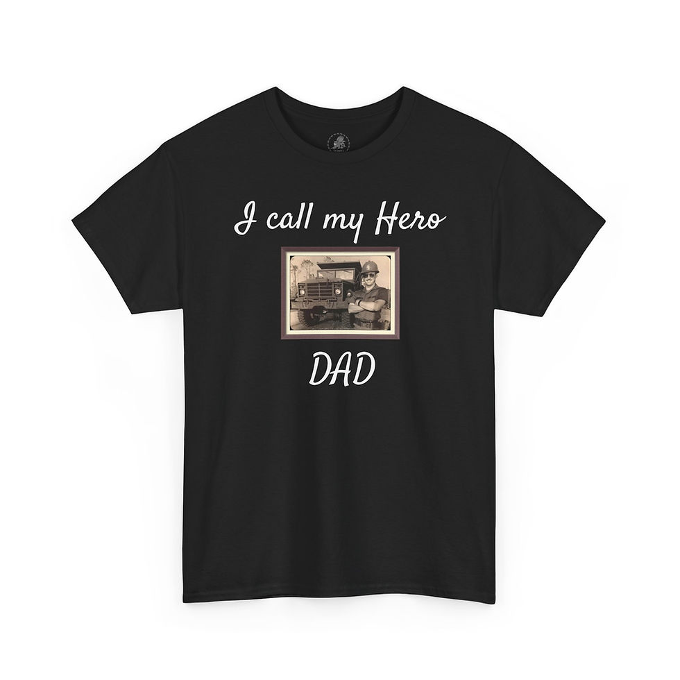 Thumbnail: I Call My Hero Dad Throwback Tee, Father's Day Gift