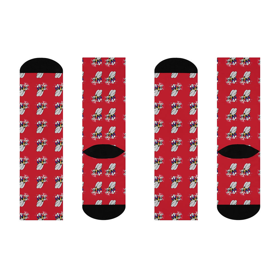 Thumbnail: Red Cupid Socks Seabee Cushioned Crew Valentine's Day