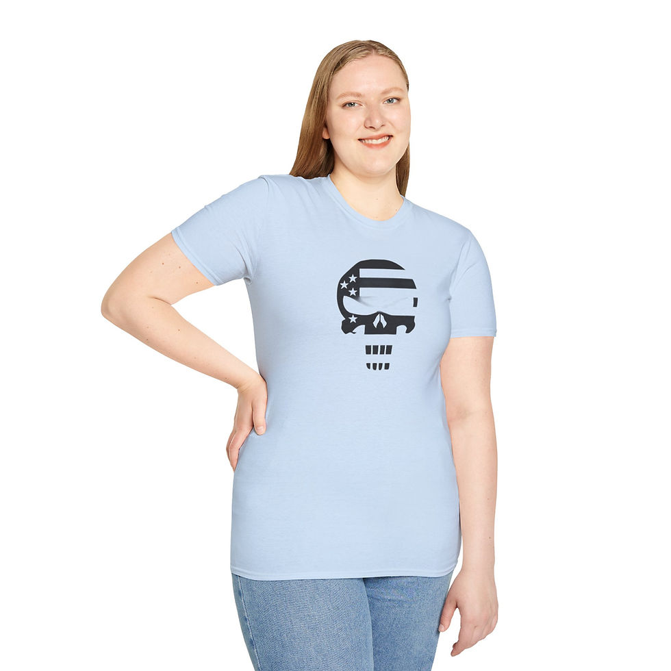Thumbnail: Punisher US Flag T-Shirt, Unisex Softstyle