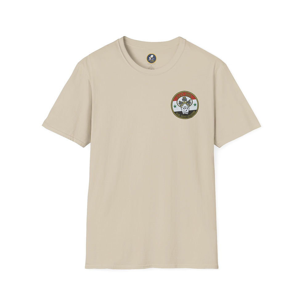 Thumbnail: NMCB 25 -2006 OIF Deployment Nostalgic Replica Unisex Softstyle T-Shirt Seabees 