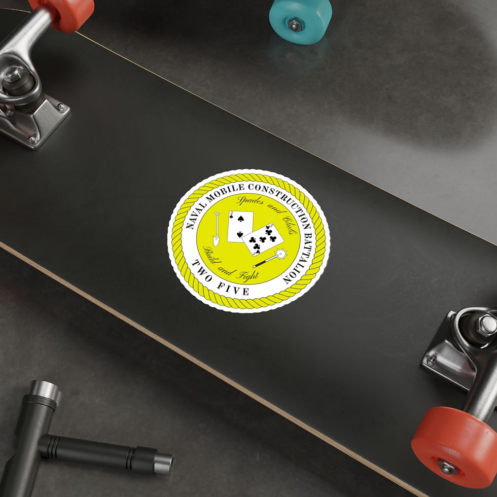 Thumbnail: Die-Cut Stickers NMCB 25 TWO FIVE logo Seabees decal
