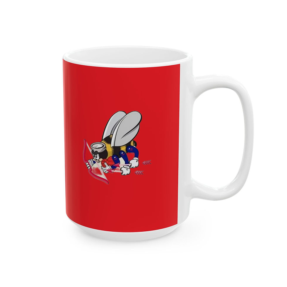 Thumbnail: Valentine's Day Stinks Seabee Ceramic Mug 11 or 15 oz