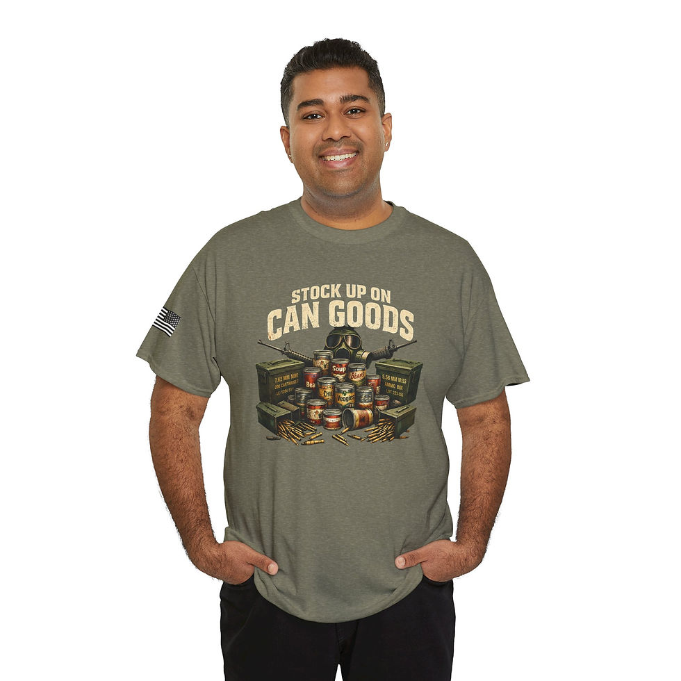 Thumbnail: Stock Up On Can Goods ammo cans unisex heavy cotton tee