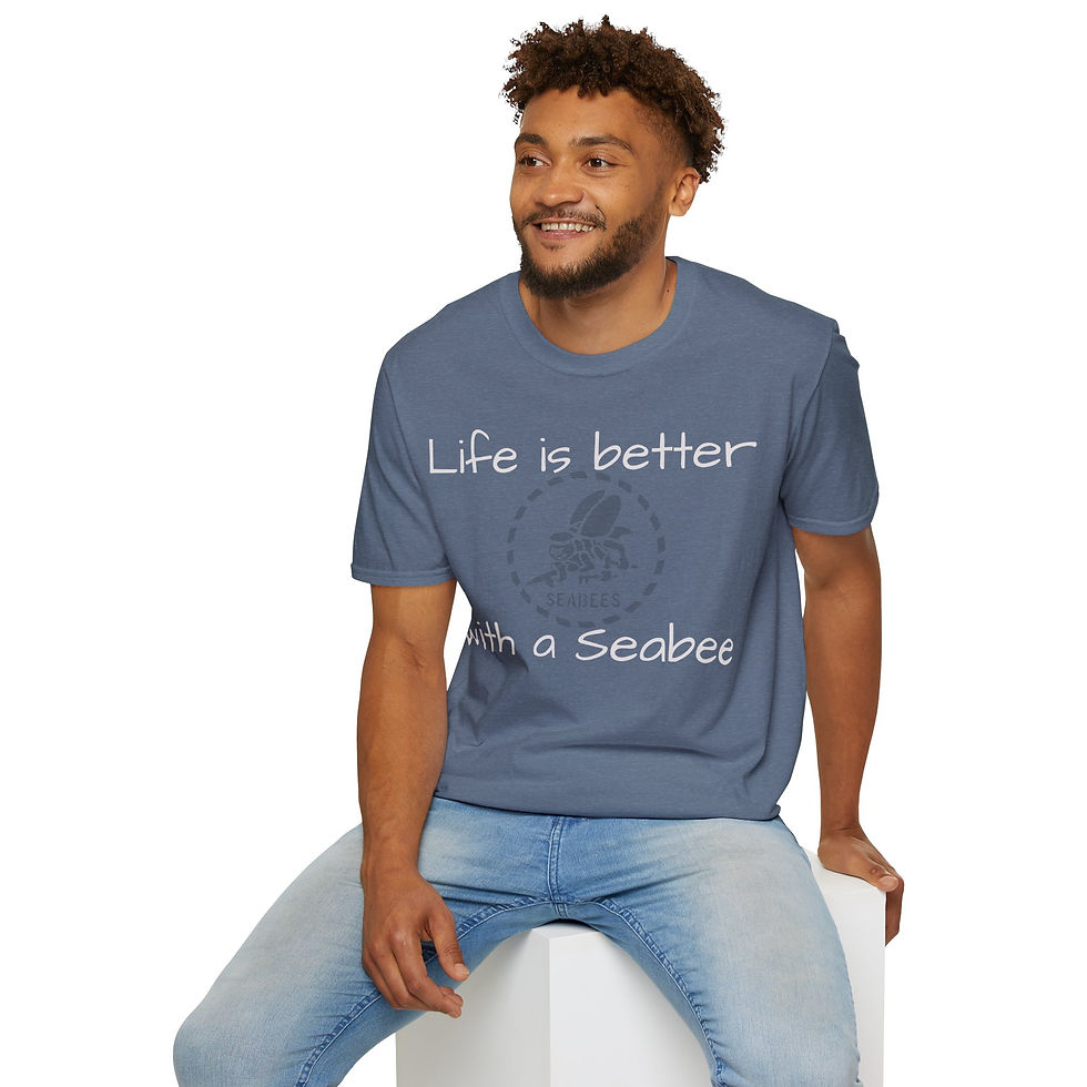 Thumbnail: Life Is Better With a Seabee T-Shirt — Seabees Stencil Tee