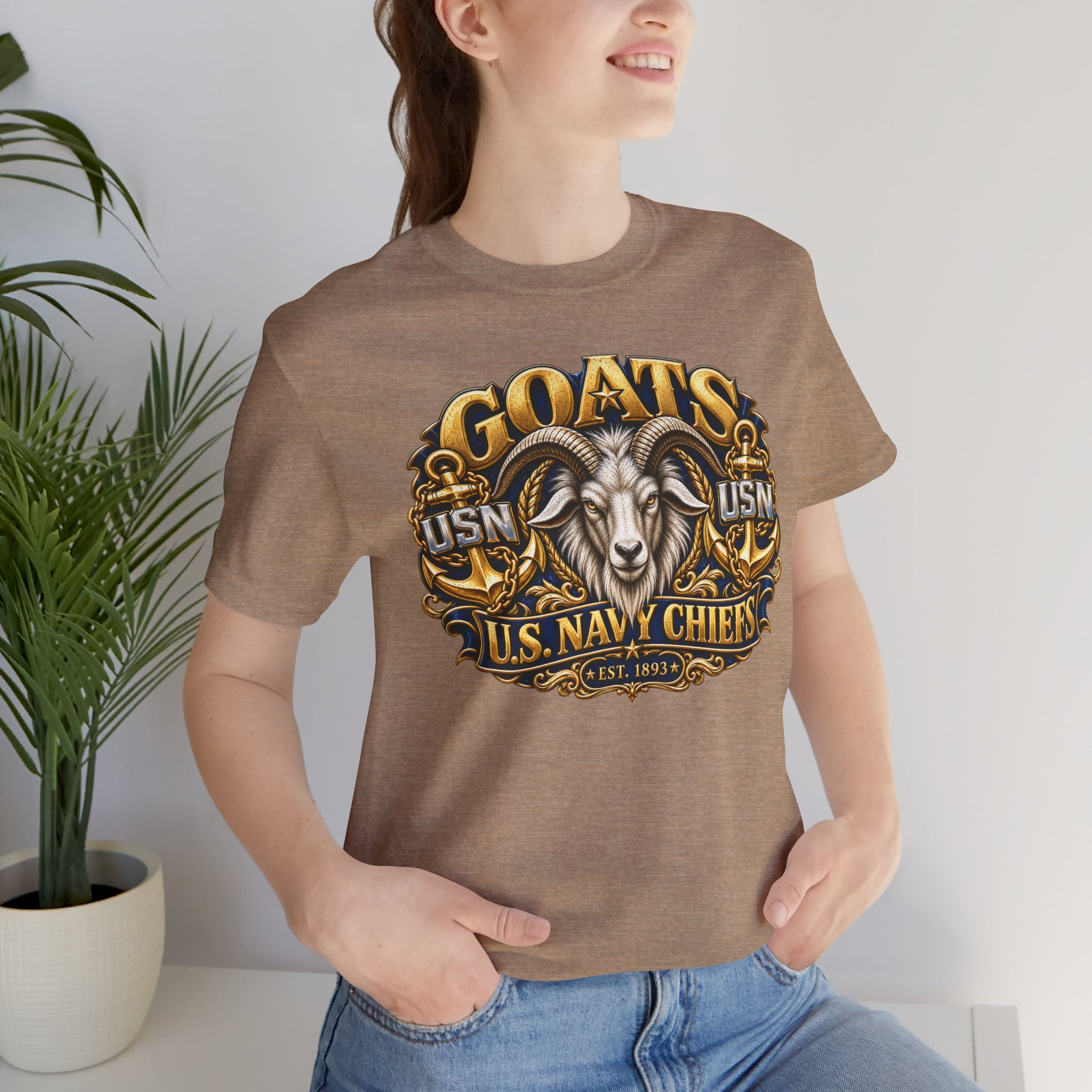 Goats U.S. Navy Chiefs T‑Shirt — Navy Chief Tribute Tee