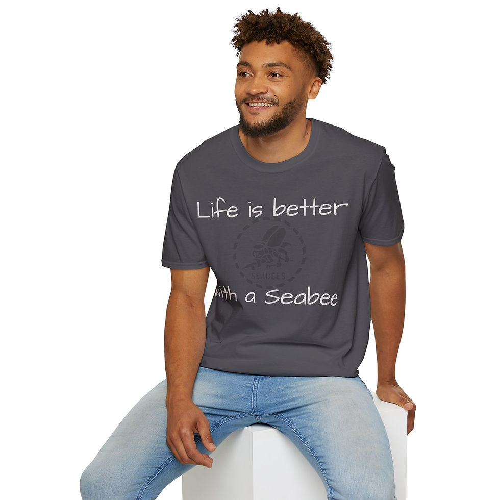 Thumbnail: Life Is Better With a Seabee T-Shirt — Seabees Stencil Tee