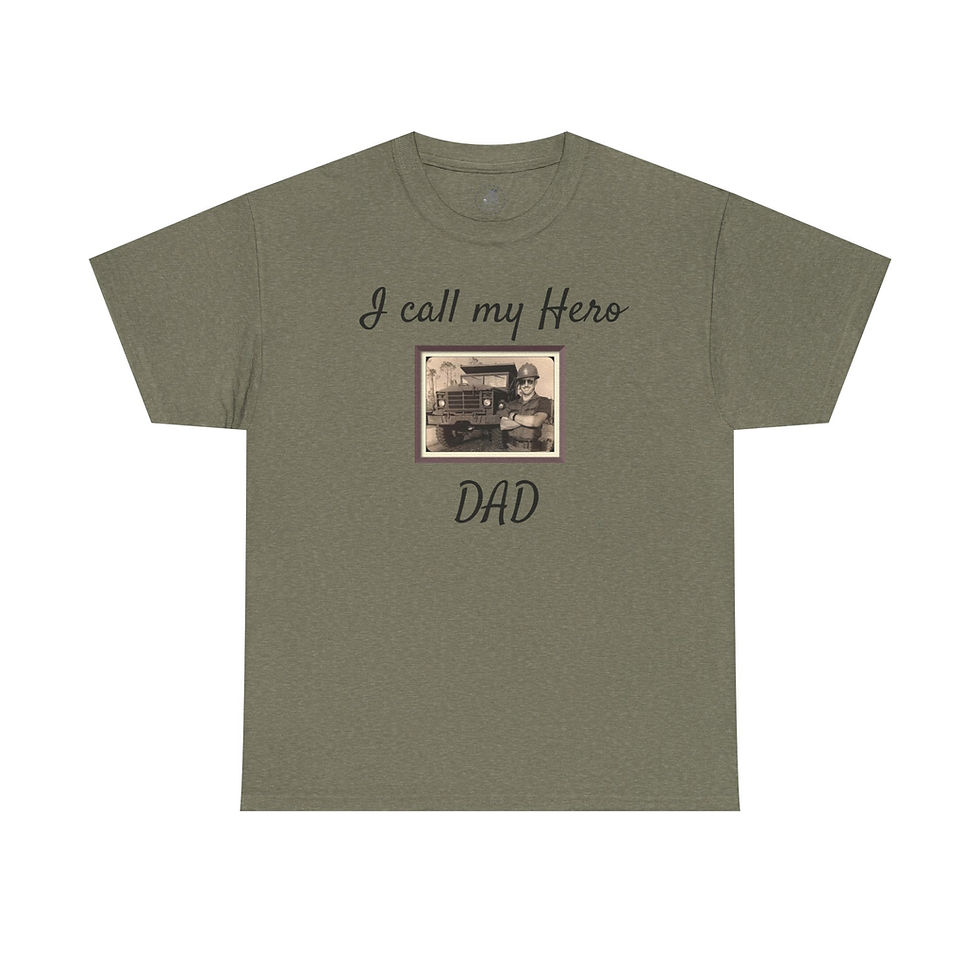 Thumbnail: I Call My Hero Dad Throwback Tee, Father's Day Gift