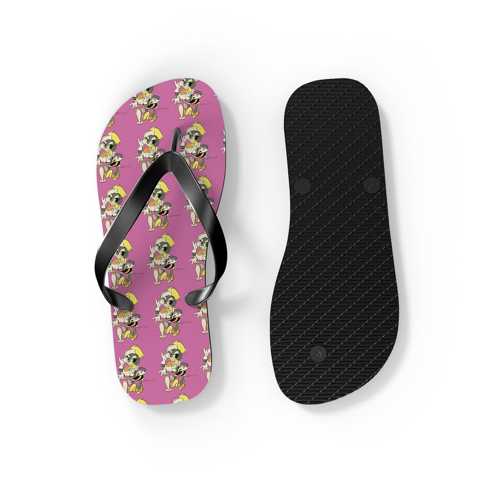 Thumbnail: Phoebe Flip Flops pink for beach or pool or just because the female Seabee