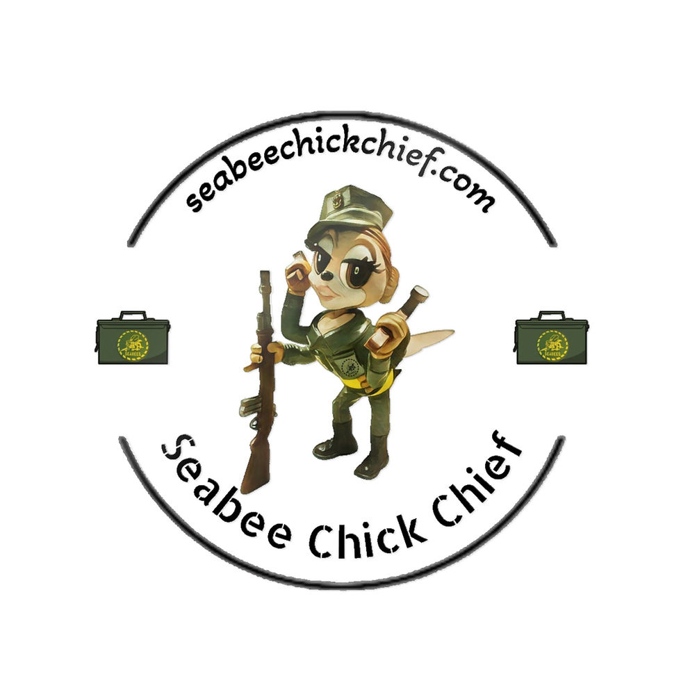 Thumbnail: Seabee Chick Chief decal 