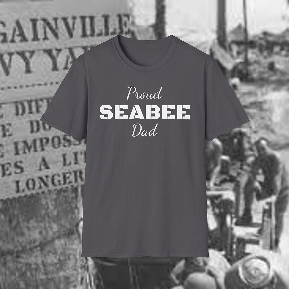 Thumbnail: SEABEE Dad Softstyle T-Shirt Seabees Support for Christmas birthday 