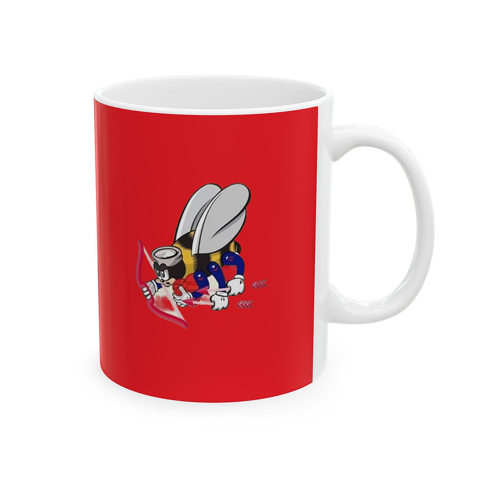 Thumbnail: Valentine's Day Stinks Seabee Ceramic Mug 11 or 15 oz