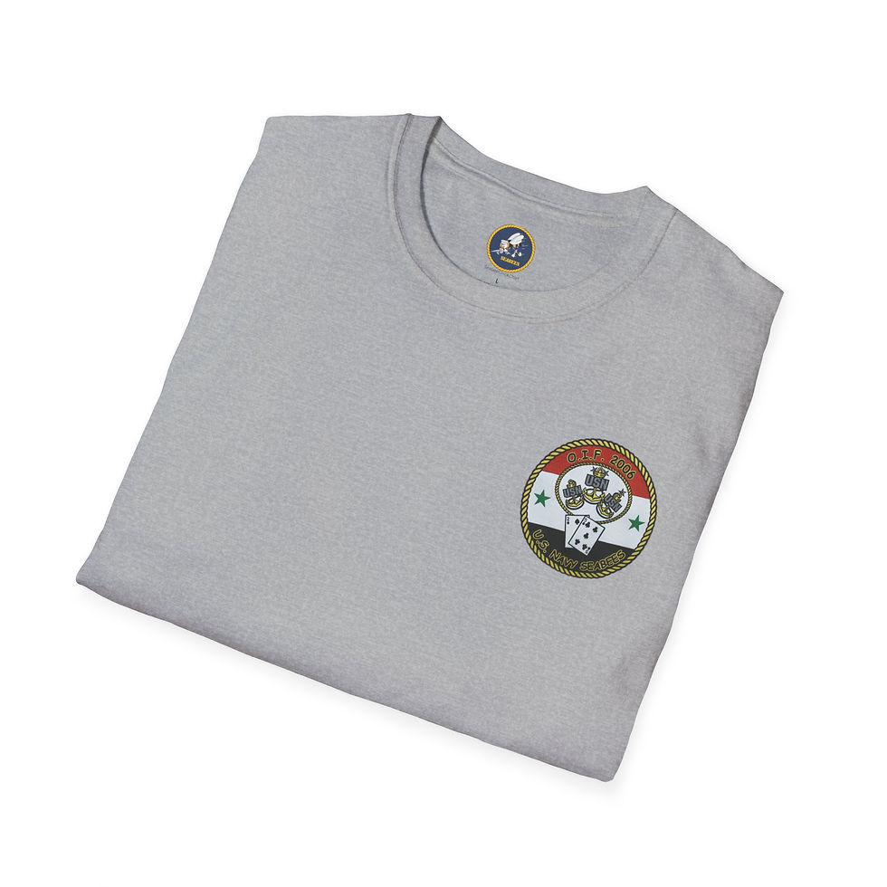 Thumbnail: NMCB 25 -2006 OIF Deployment Nostalgic Replica Unisex Softstyle T-Shirt Seabees 