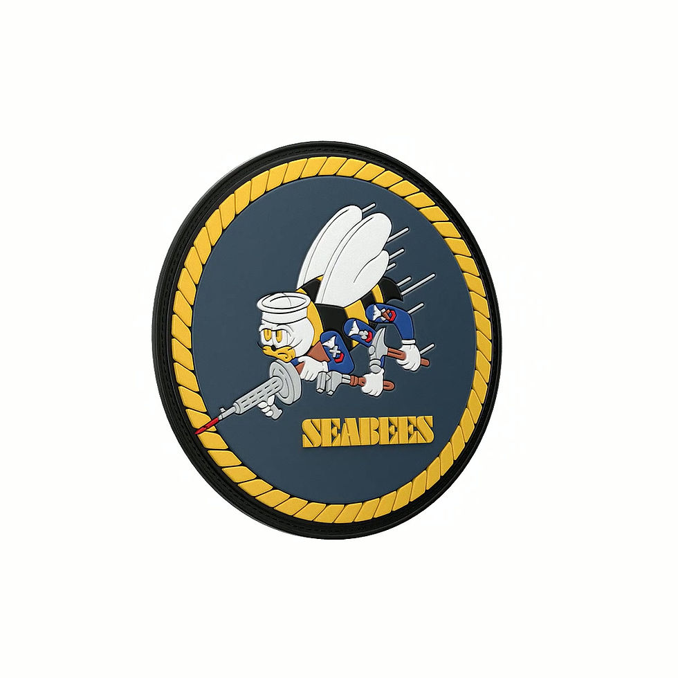 Thumbnail: Seabees Original Dynamic and Vibrant PVC patch 3.5"