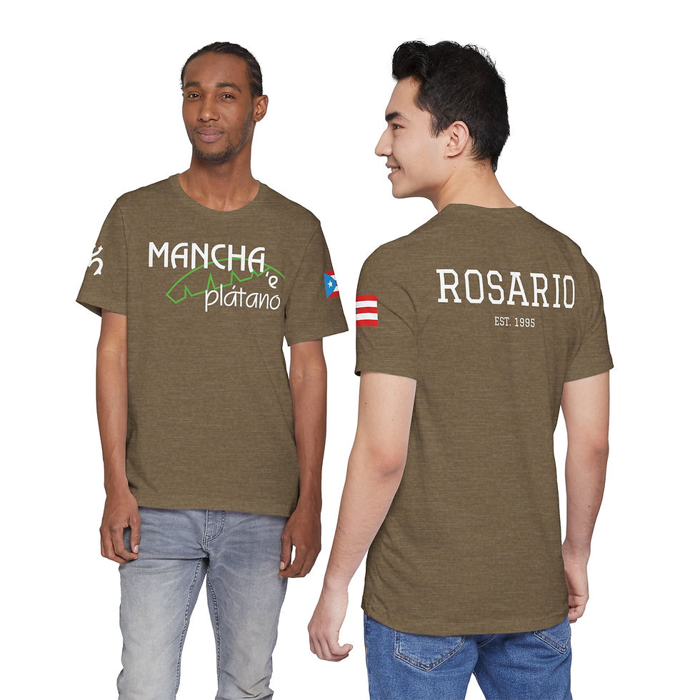 Thumbnail: Mancha e Plátano T-Shirt | Puerto Rican Flag sleeve, Island Vibes