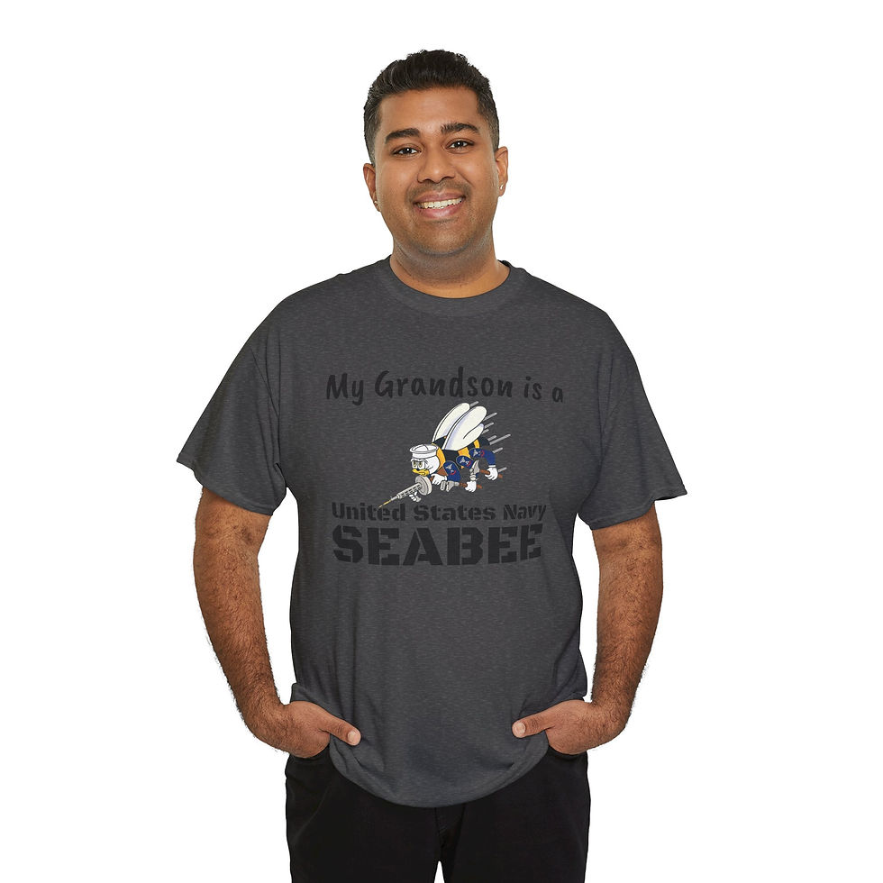Thumbnail: My Grandson is a Seabee Military Unisex Heavy Cotton