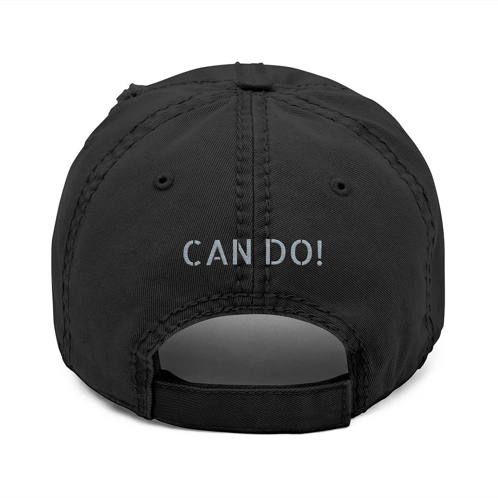 Thumbnail: SEABEES CAN DO! Embroidered Distressed Dad Hat — 4 Colors