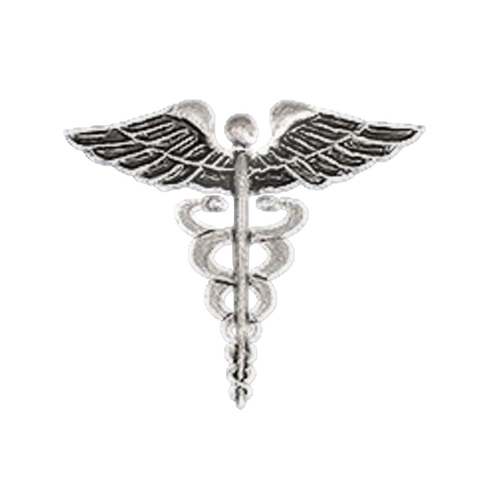 Thumbnail: Anodized Corpsman Insignia Die-Cut Sticker caduceus Decal, Military Decor