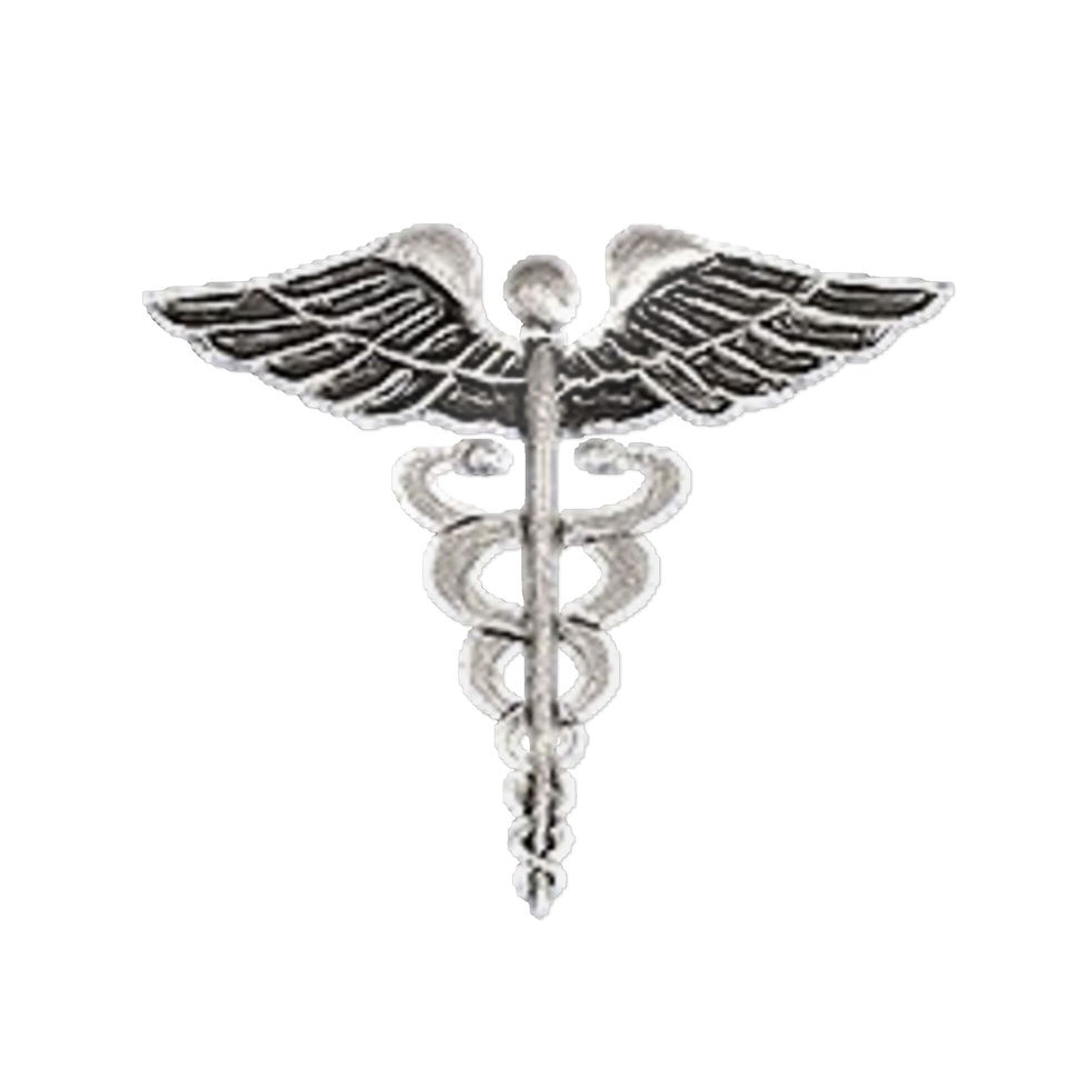Thumbnail: Anodized Corpsman Insignia Die-Cut Sticker caduceus Decal, Military Decor