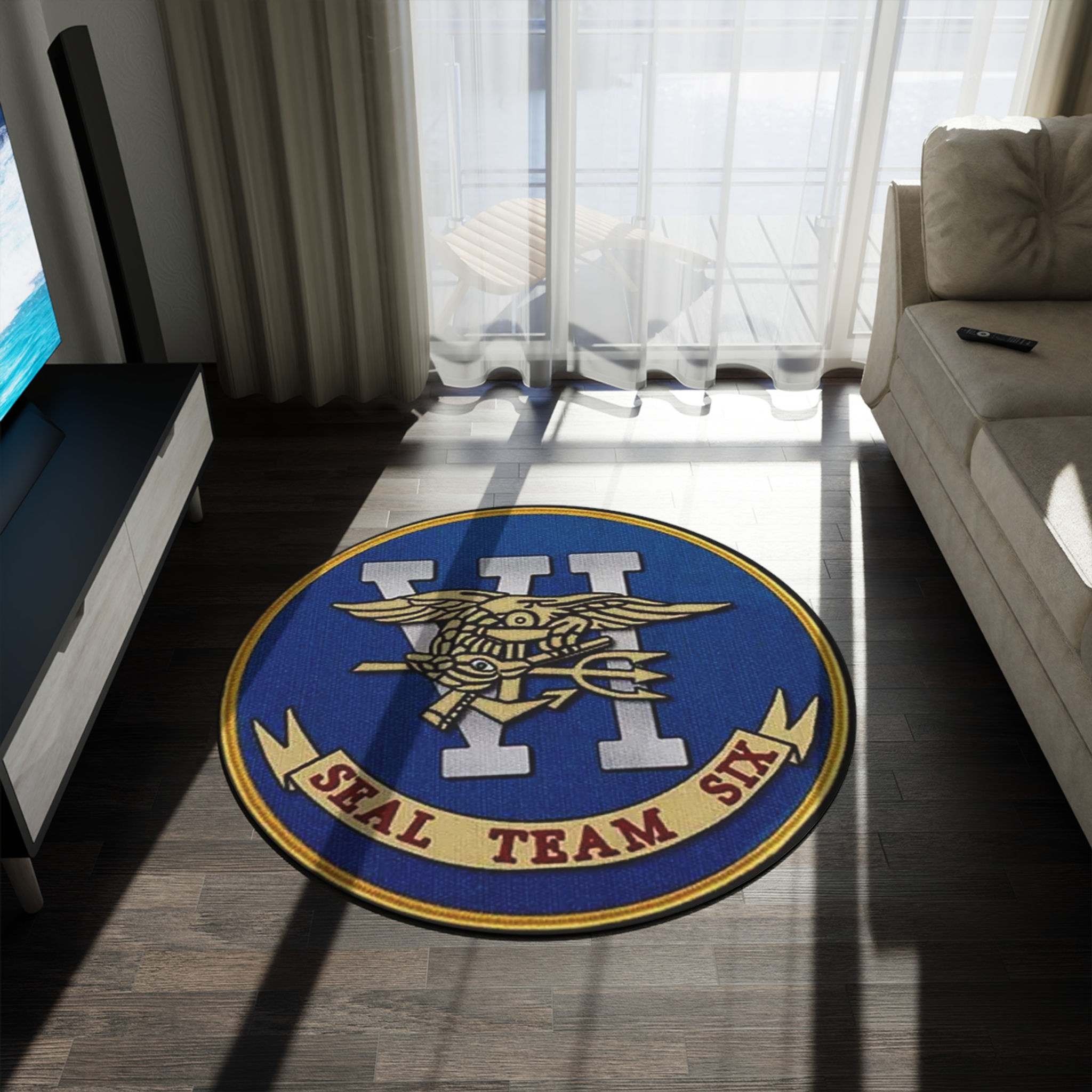 SEAL TEAM 6 Round Rug 60 inch