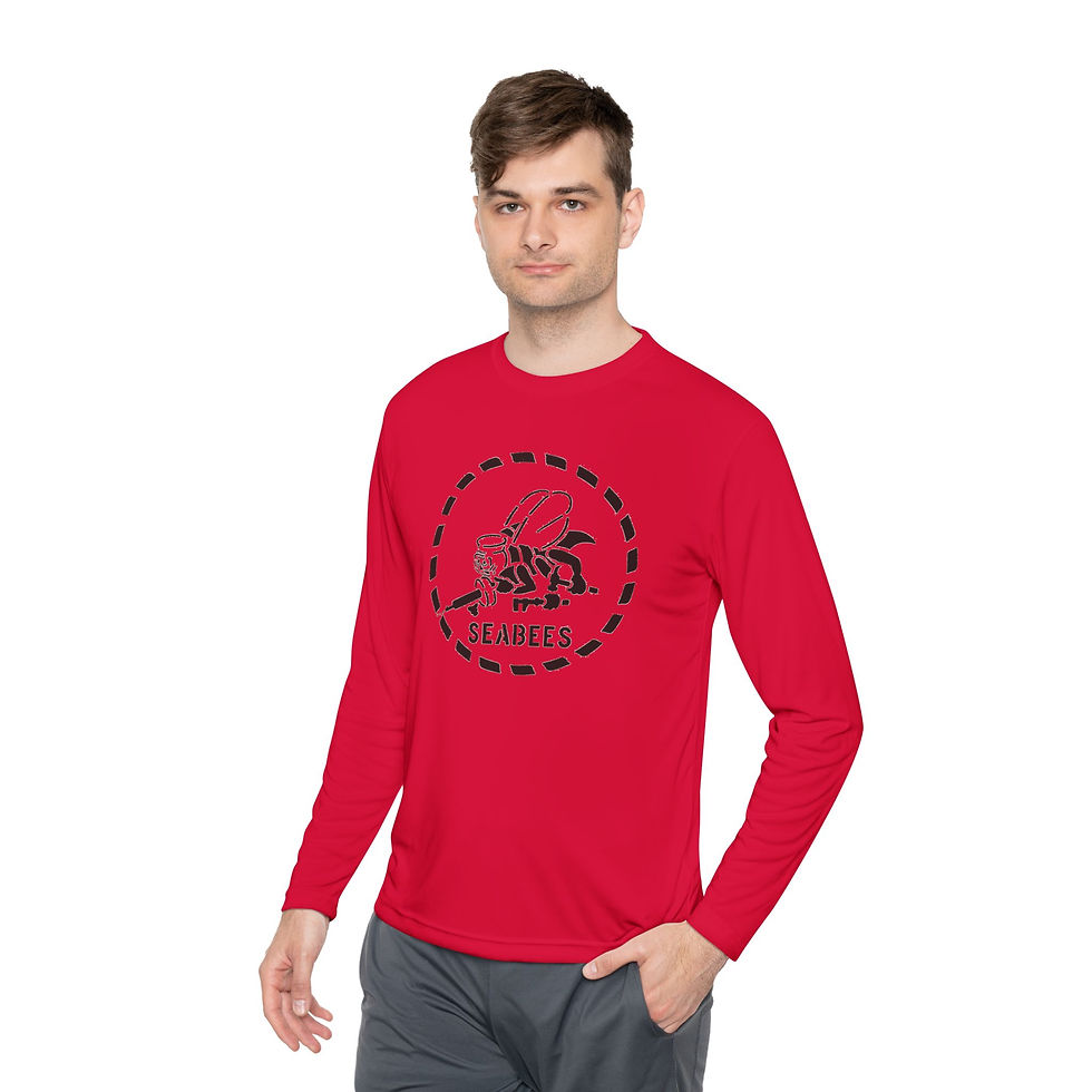 Thumbnail: Seabees Long Sleeve T-SHIRT Seabees blk stencil Logo Tee