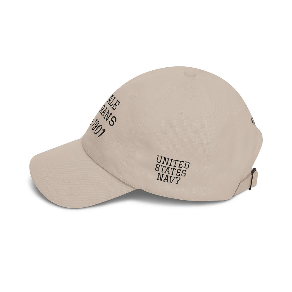Thumbnail: Female Veterans Since 1901" 4 Embroidered sides Hat personalized black thread