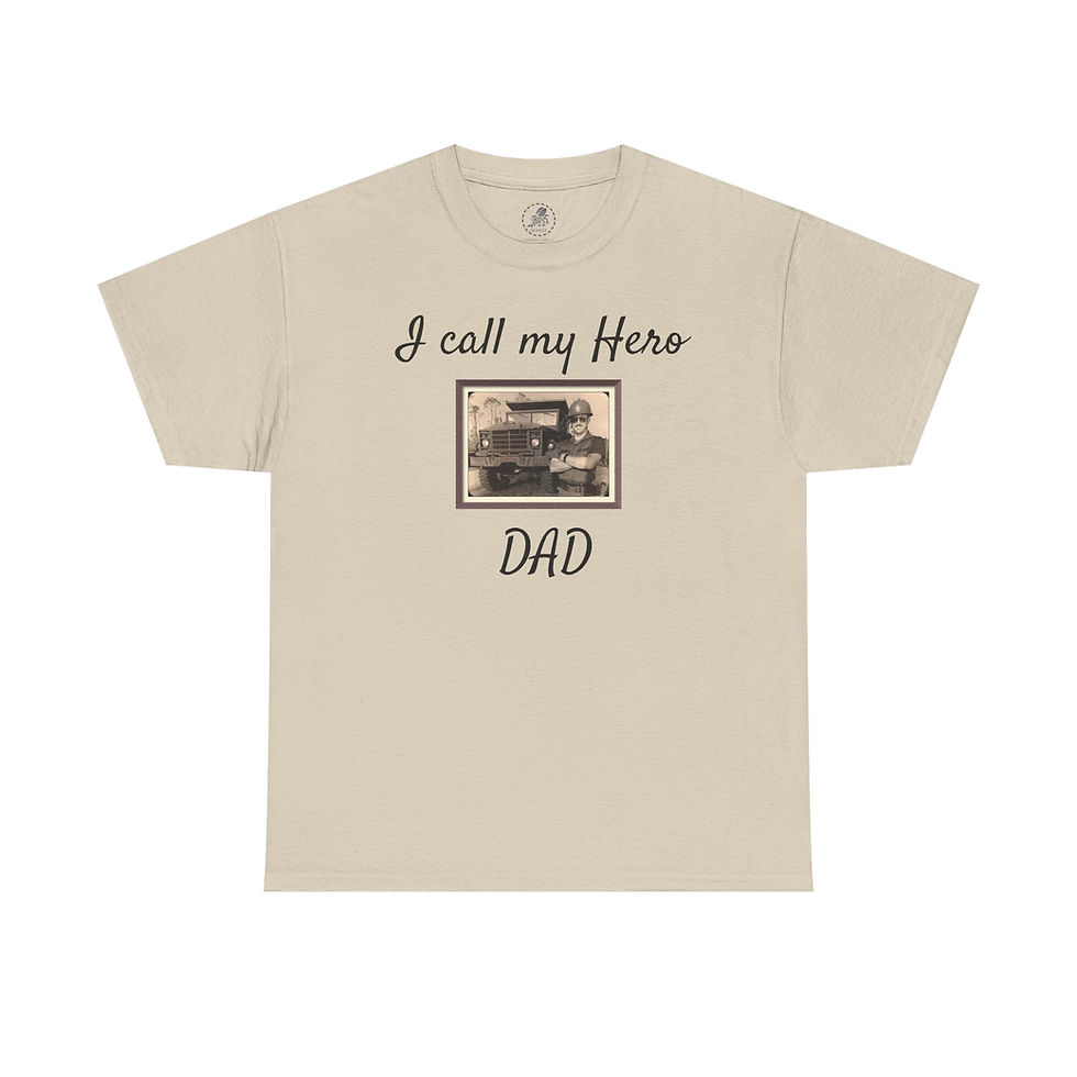 Thumbnail: I Call My Hero Dad Throwback Tee, Father's Day Gift