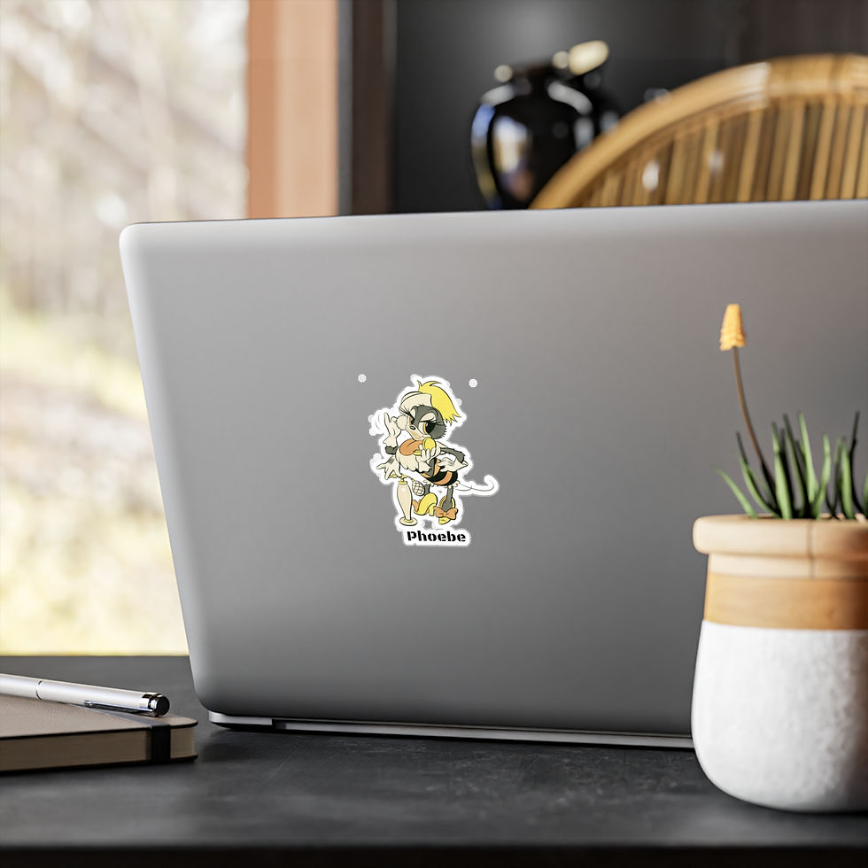 Thumbnail: Phoebe Vinyl Decals 4 sizes female Seabee Navy Seabees sticker