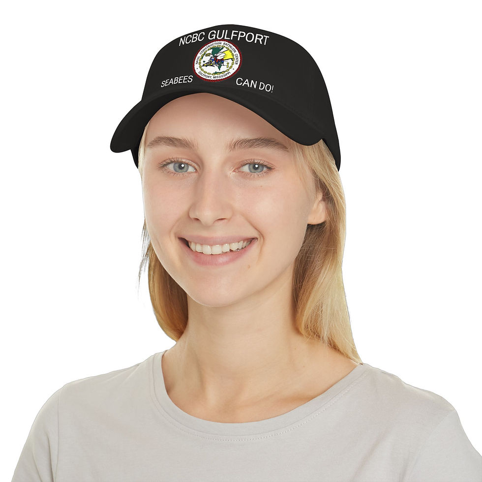 Thumbnail: NCBC GULFPORT Seabees Can Do! Low Profile Baseball Cap