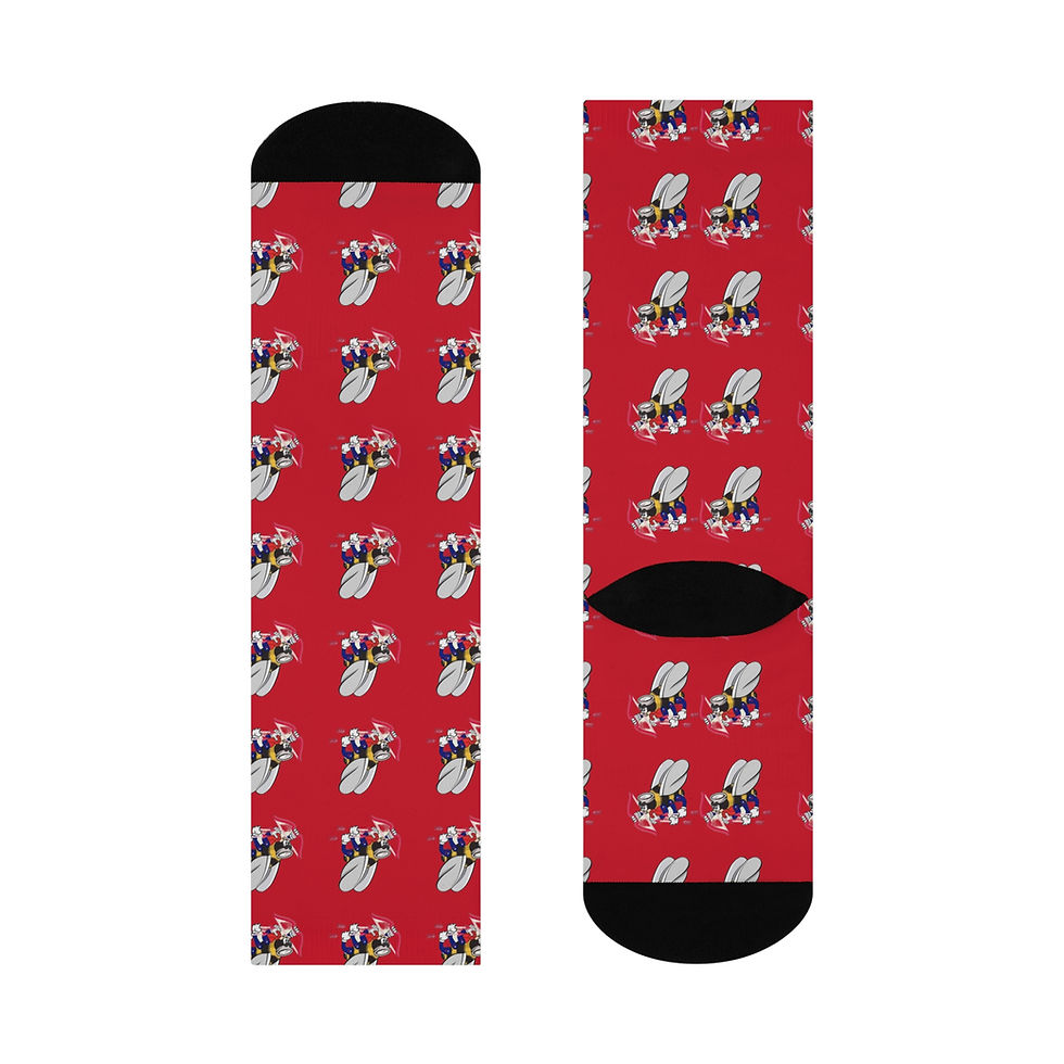 Thumbnail: Red Cupid Socks Seabee Cushioned Crew Valentine's Day