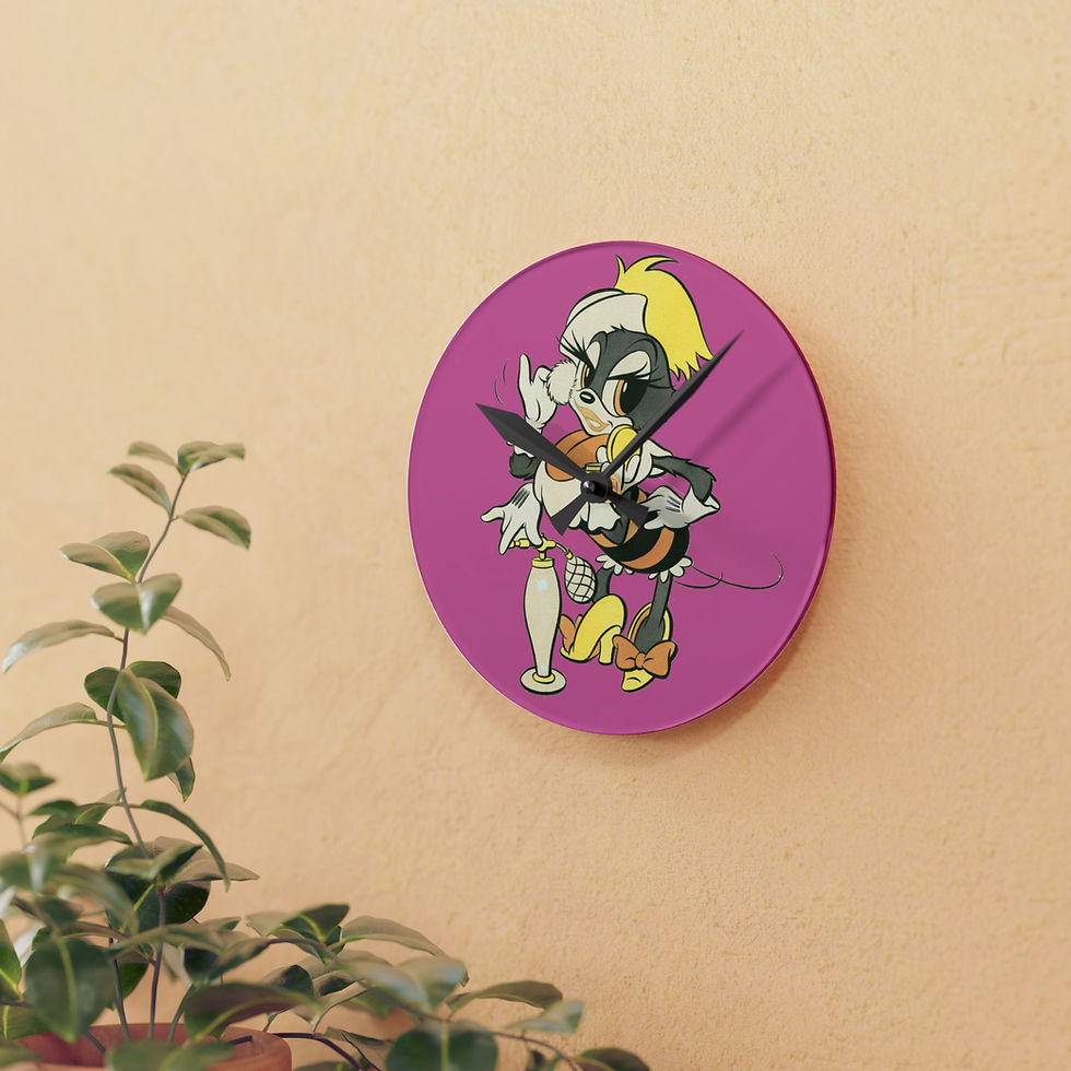 Thumbnail: PHOEBE Wall Clock Acrylic The Female Seabee