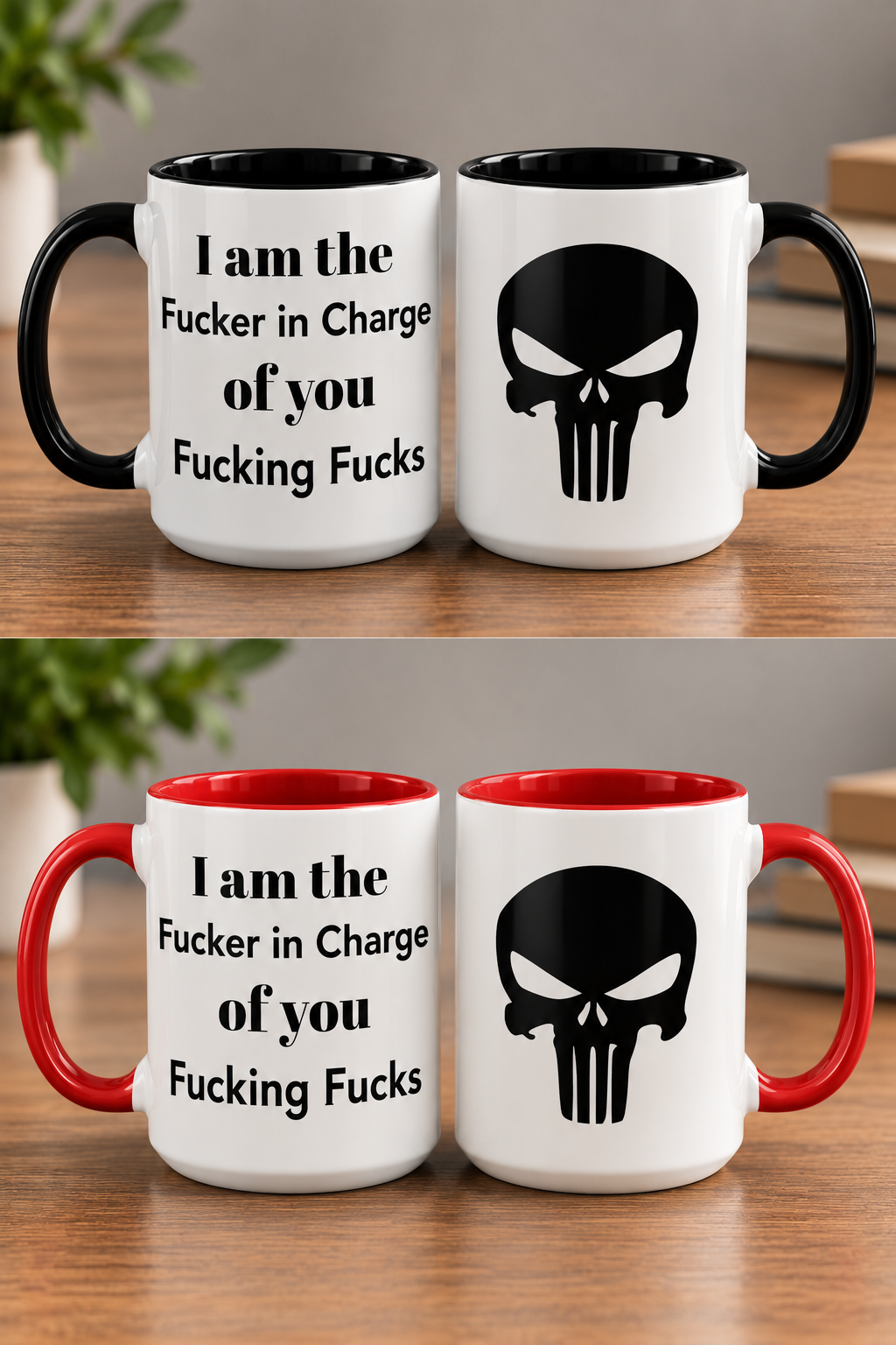 Punisher I am the F'r in Charge Coffee Mug Cup