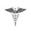 Thumbnail: Anodized Corpsman Insignia Die-Cut Sticker caduceus Decal, Military Decor