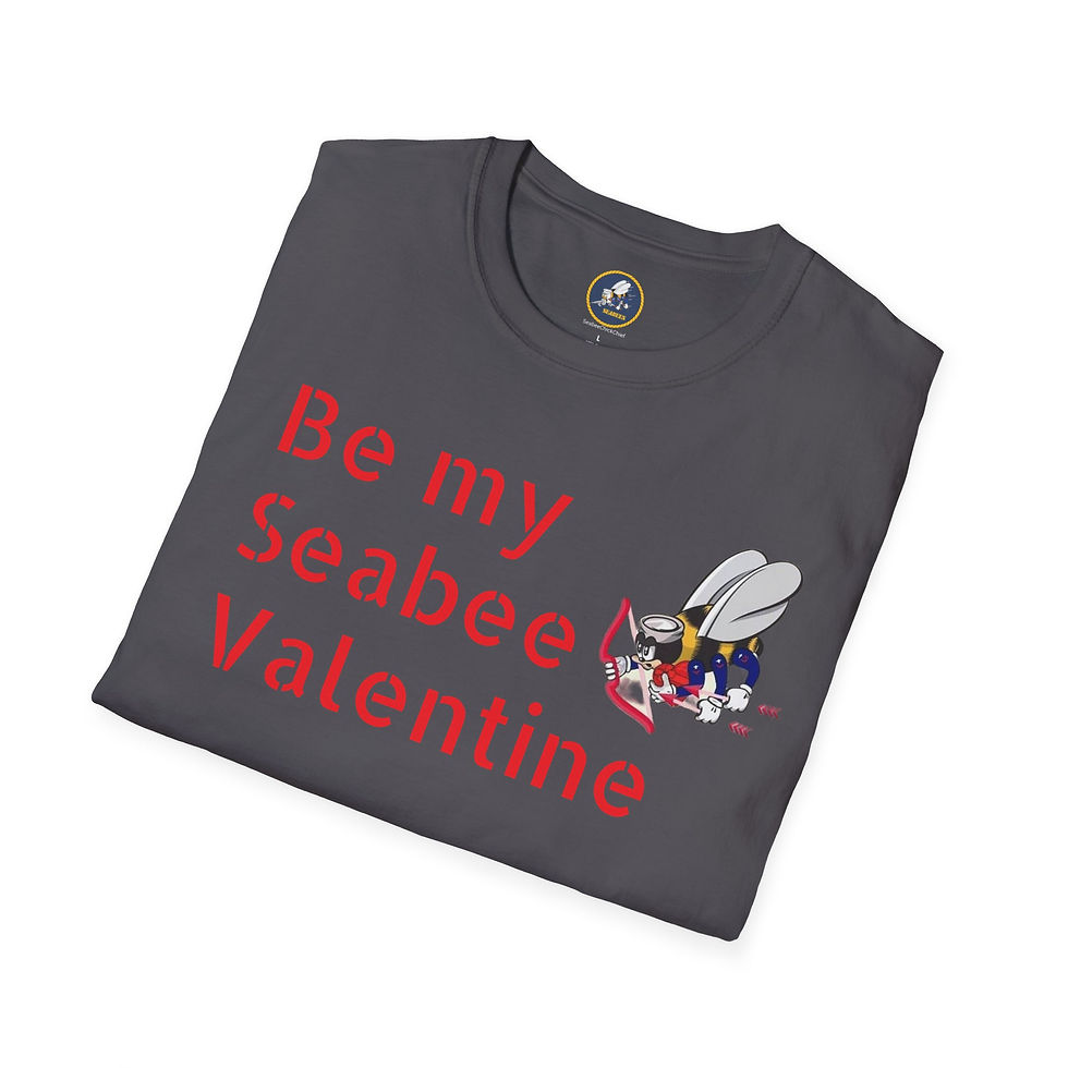 Thumbnail: Seabee Valentine T-shirt Softstyle  be my Valentine