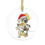 Thumbnail: Phoebe Female Seabee Clear Acrylic  Ornament Christmas