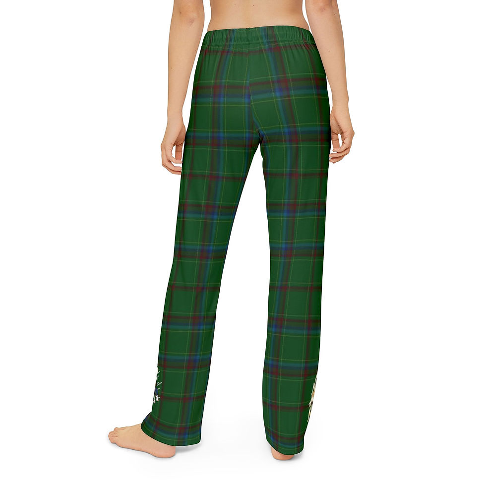 Thumbnail: Tartan Kids Pajama Pants Youth SEABEE and Phoebe