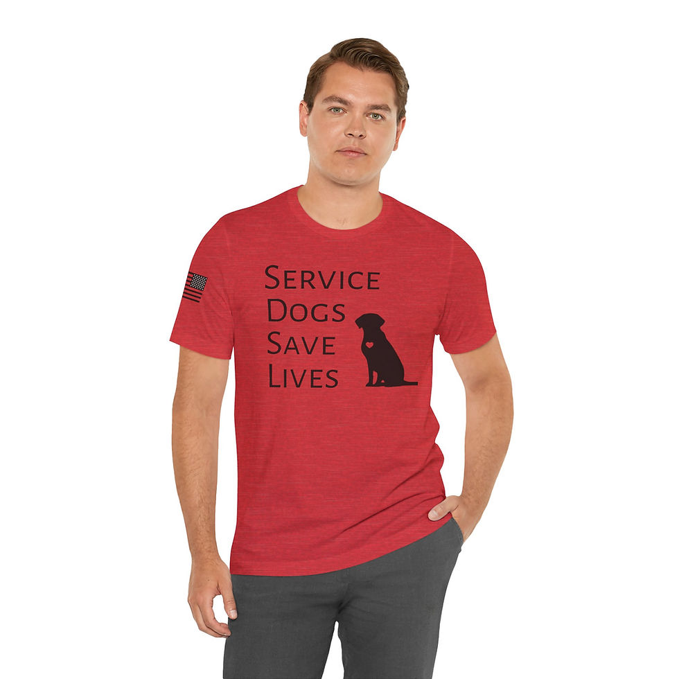 Thumbnail: Service Dogs Save Lives T-Shirt Labrador Support Tee