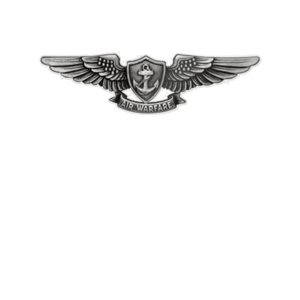 Thumbnail: Anodized Aviation Warfare Insignia Die-Cut Sticker Gun Graphic Decal