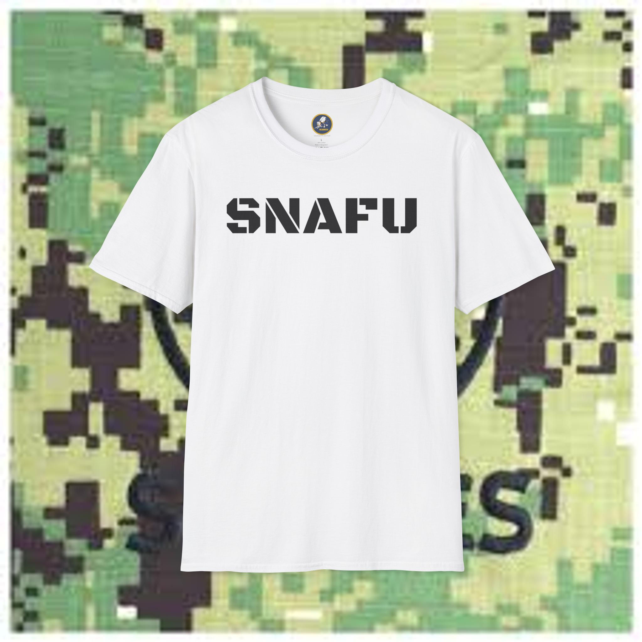 SNAFU Unisex Softstyle T-Shirt, Seabees