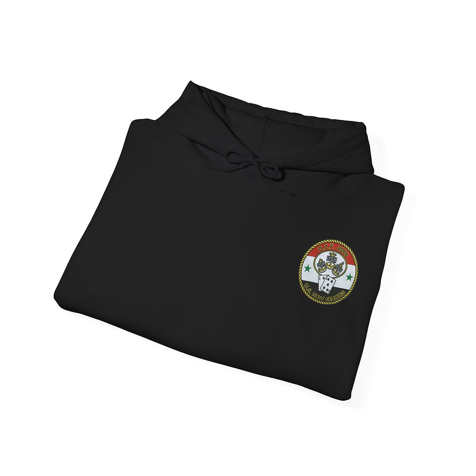 Thumbnail: NMCB 25 - 2006 OIF Deployment Nostalgic Replica Heavy Blend Hooded Sweatshirt
