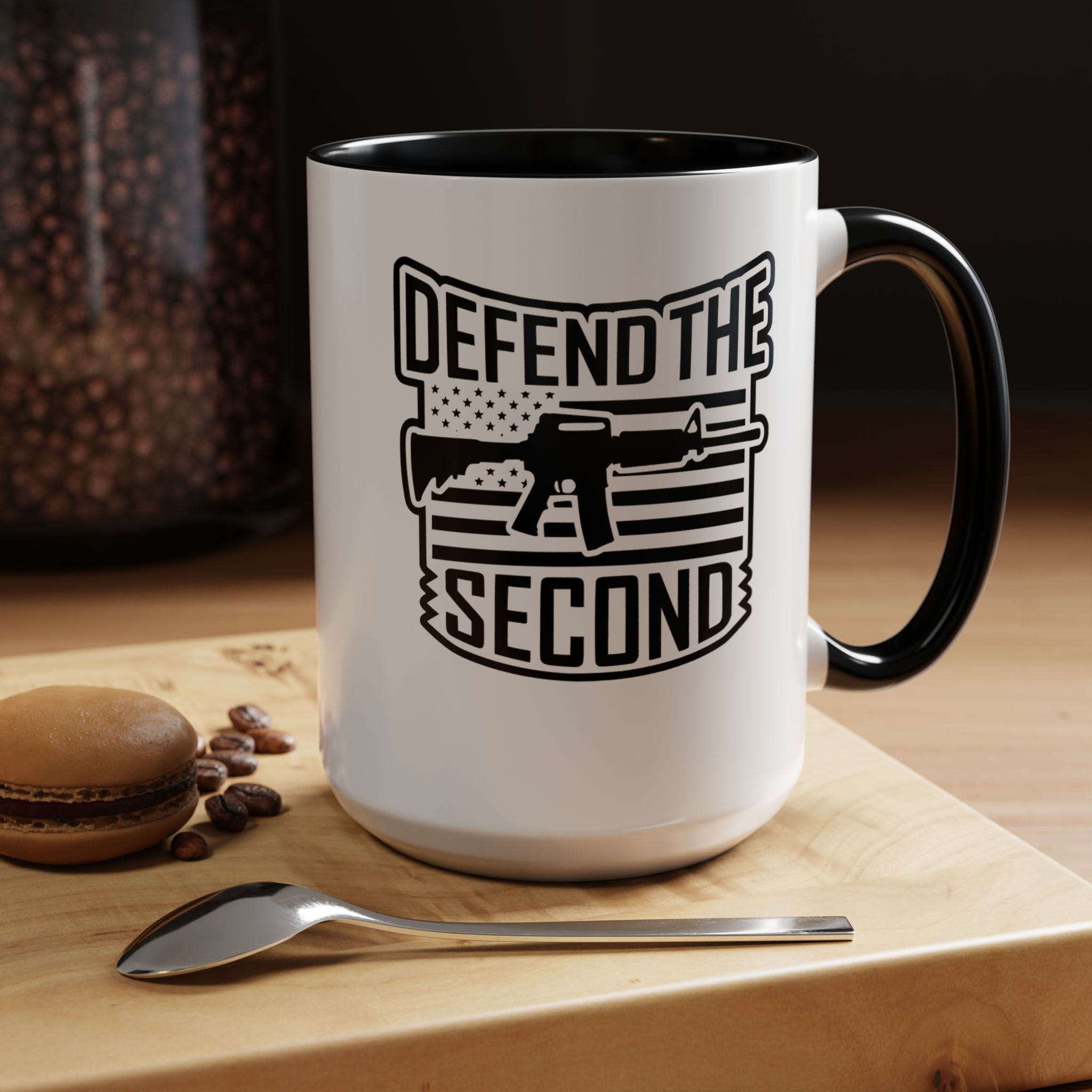 Pew Pew Mug 2nd Amendment 11 & 15oz Double Sided Choice of accent color  