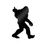 Thumbnail: Sasquatch Middle Finger Sticker, Bigfoot Yeti Vinyl Decals 