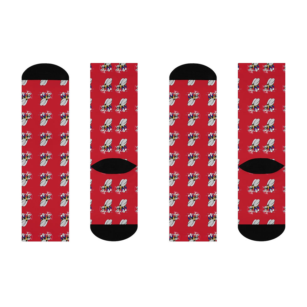 Thumbnail: Red Cupid Socks Seabee Cushioned Crew Valentine's Day