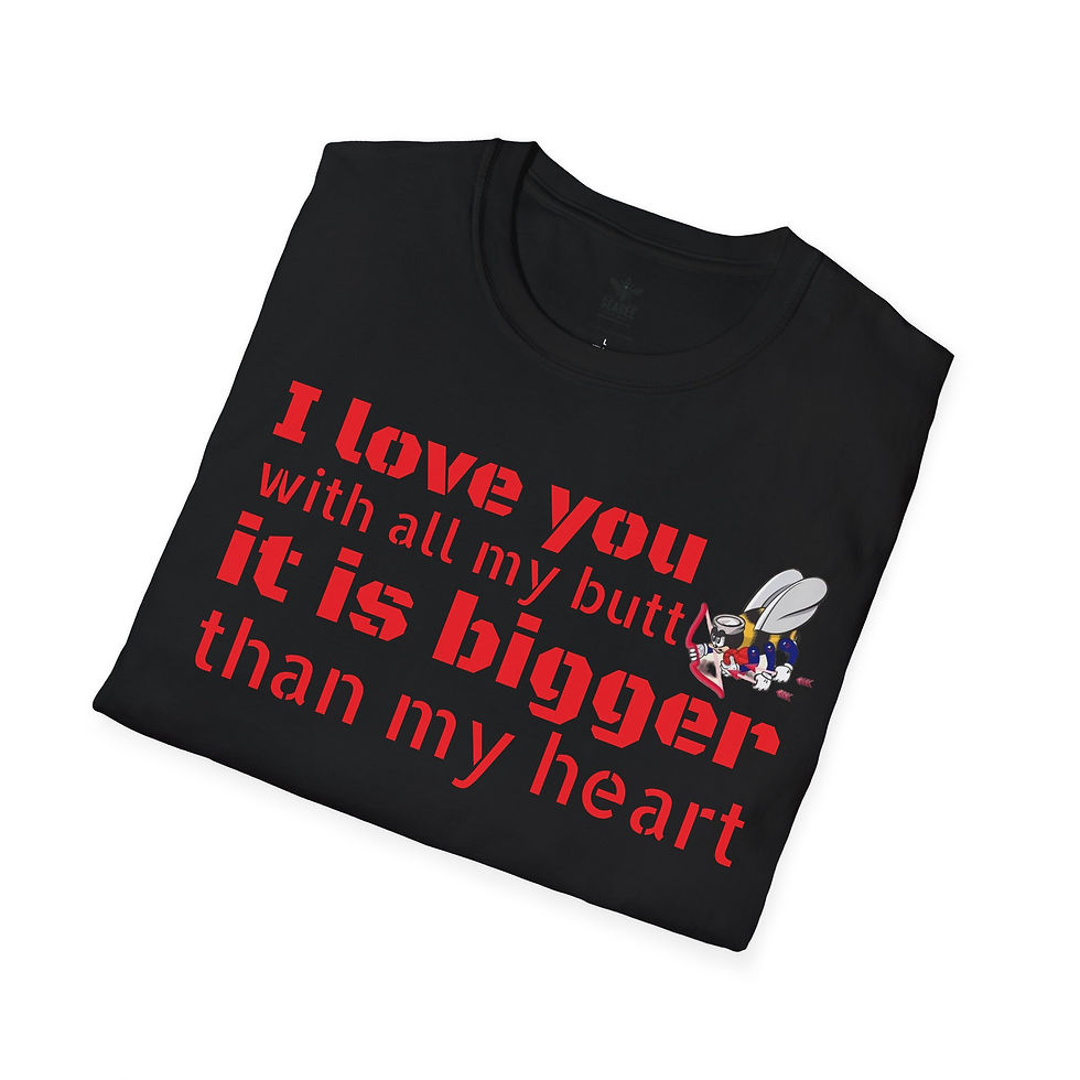 Thumbnail: Seabees 'I Love You With All My Butt' Valentine T-Shirt