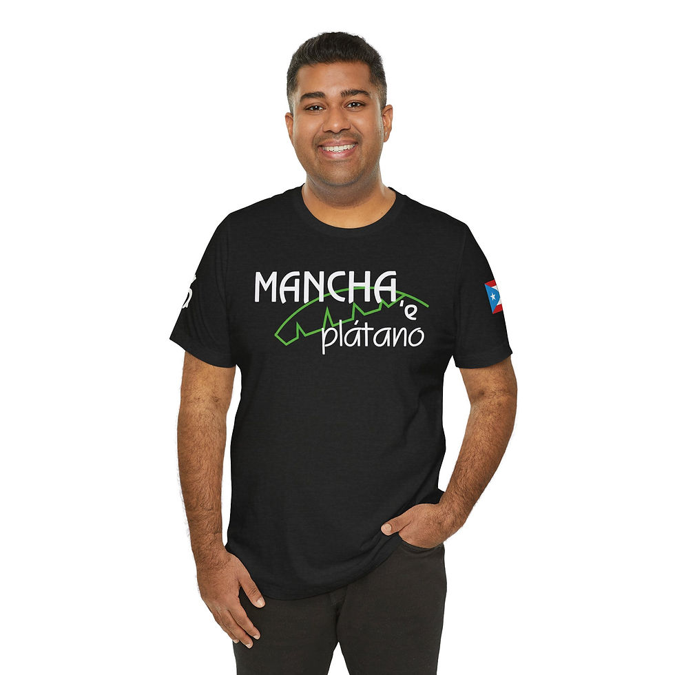 Thumbnail: Mancha e Plátano T-Shirt | Puerto Rican Flag sleeve, Island Vibes
