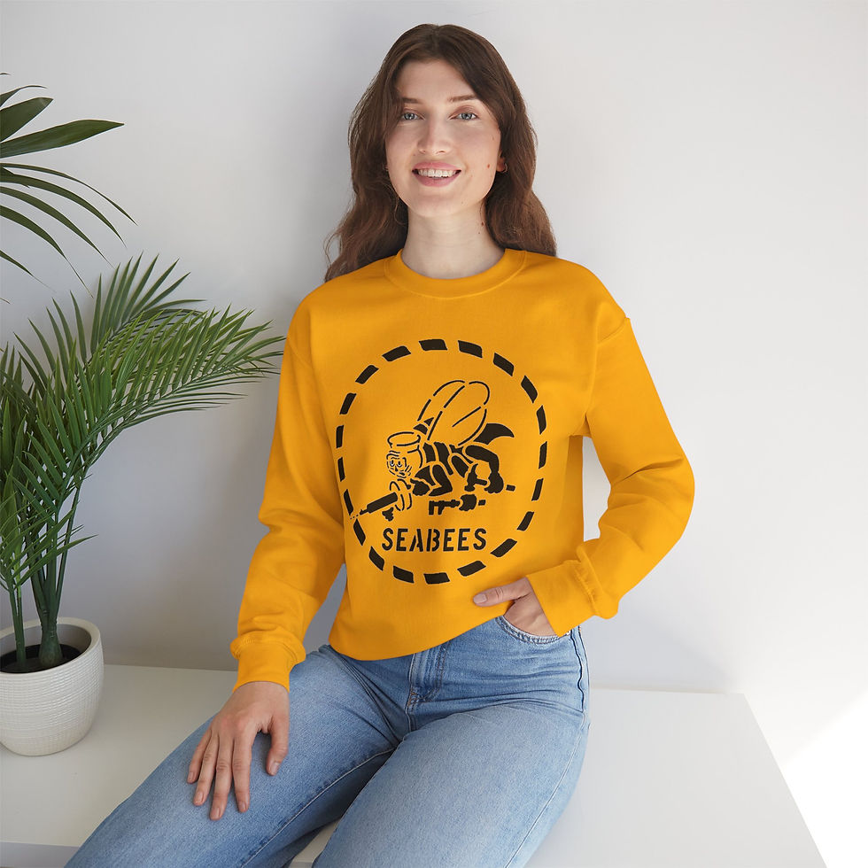 Thumbnail: Seabees Stencil Unisex Heavy Blend Crewneck Sweatshirt