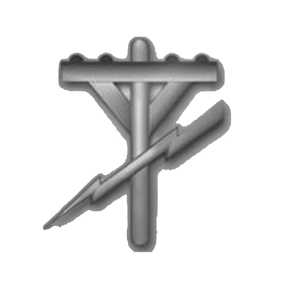 Thumbnail: Anodized Construction Electrician Rating Insignia  Die-Cut Sticker