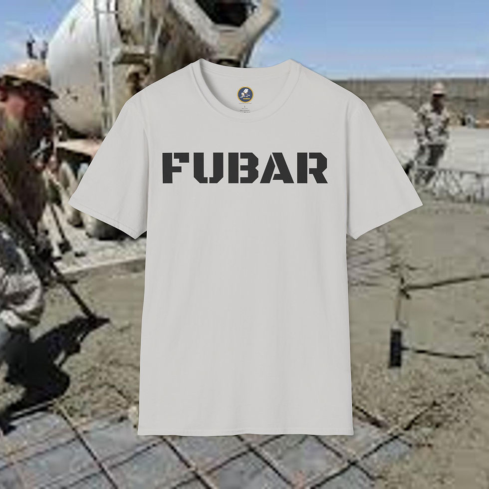 Thumbnail: FUBAR Unisex Softstyle T-Shirt, Seabees label