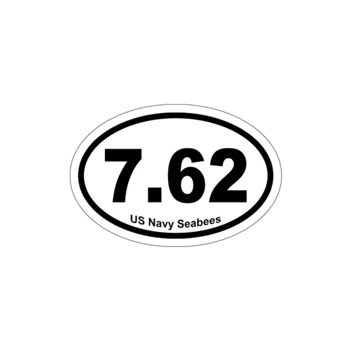 Navy Seabees 7.62 Caliber Die-Cut Sticker vynil for vehicle window, locker car