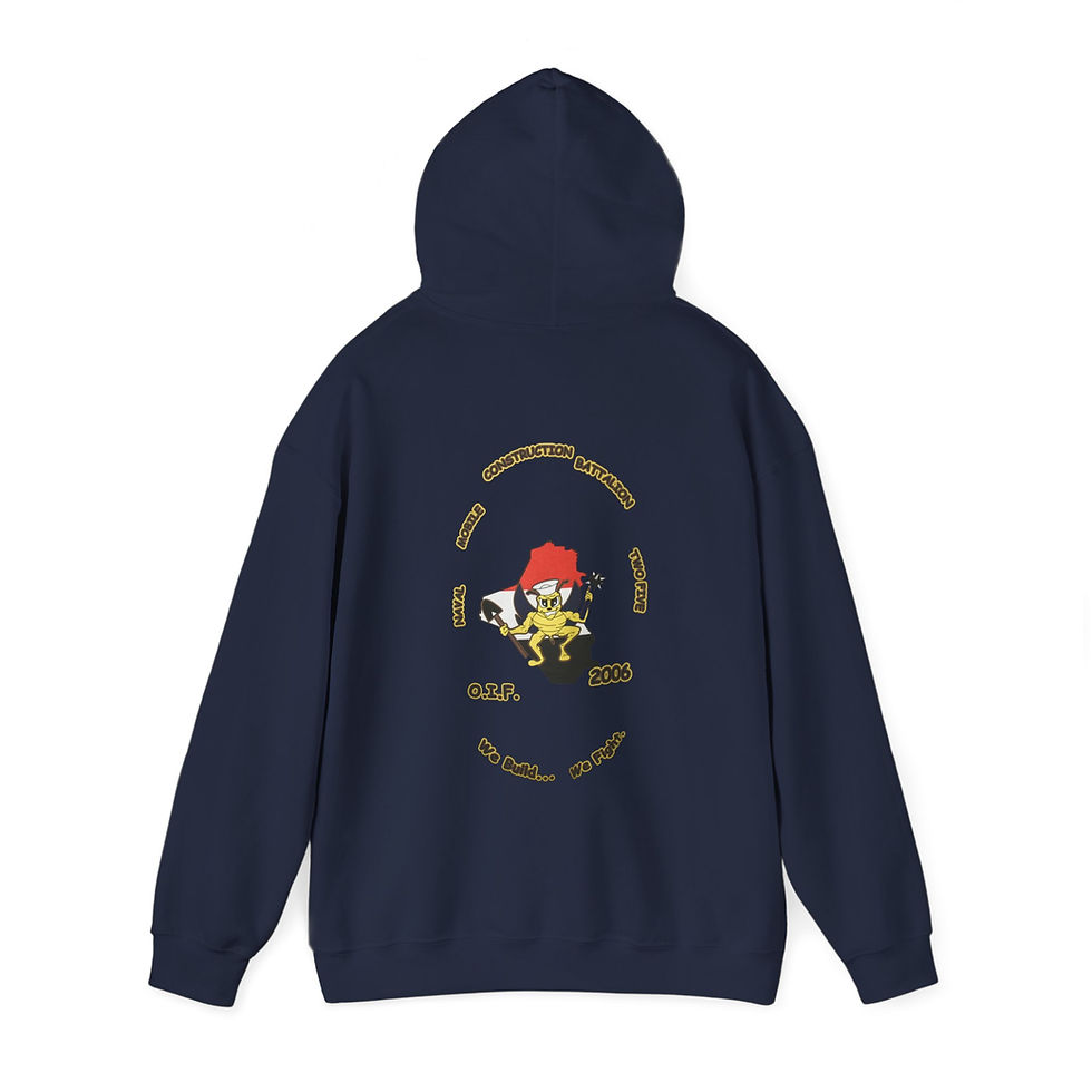 Thumbnail: NMCB 25 - 2006 OIF Deployment Nostalgic Replica Heavy Blend Hooded Sweatshirt